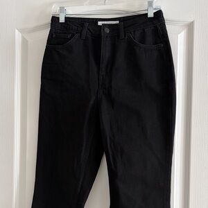 Topshop Black Straight Leg Jeans